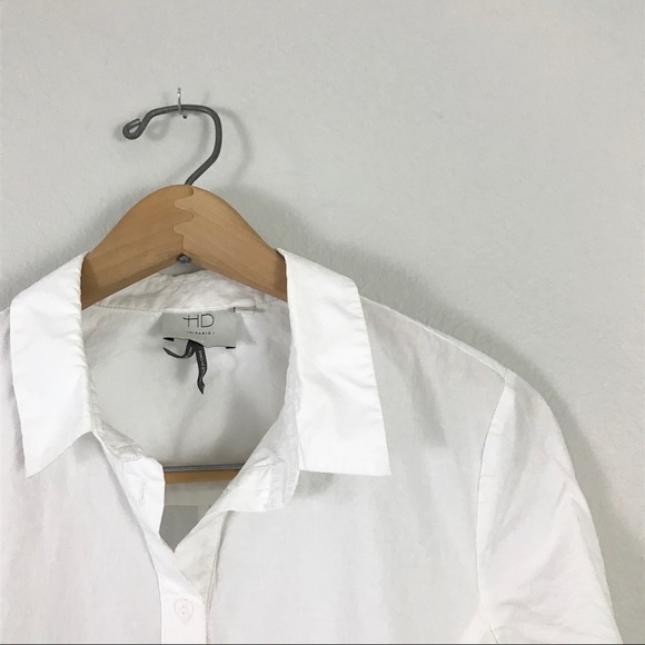 Anthropologie HD in Paris medium White Blouse Top - Picture 8 of 11